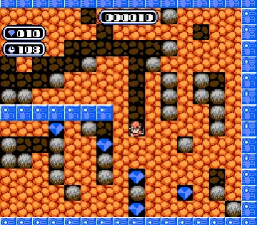 Boulder Dash (Japan) screen shot game playing